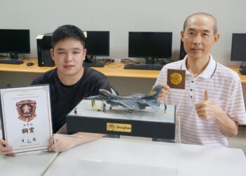 第二屆星辰盃全國模型賽  大葉學生復刻F-16塗裝模型作品獲雙獎