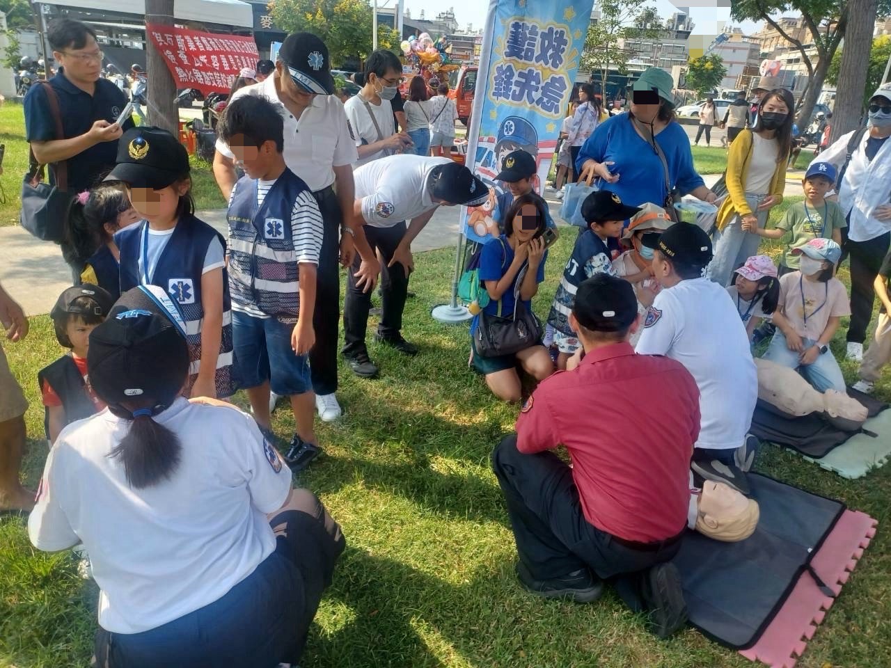 小小消防員出動!親子公園化身防災教室 寓教於樂學消防
