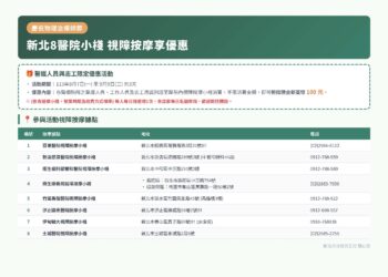響應物理治療師節 新北市勞工局推醫療院所視障按摩優惠活動