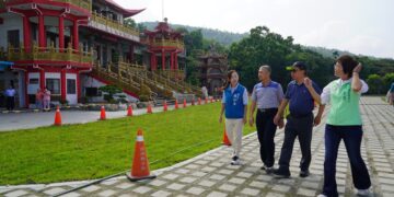 社頭護天宮停車設施完工啟用 參山處邀大家中秋節來賞月
