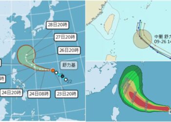 影音/20260923舒力基颱風生成 未來有增強趨勢