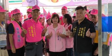影音/北斗鎮長參選人楊麗香完成登記 展現「地方大團結」氣勢