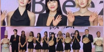 韓國人氣女團STAYC旋風席捲現身微風百貨25週年活動!成員甜喊「我跟微風同歲」 廖曉喬合照被笑稱是「第七位團員」