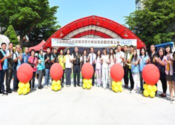 文開國小校園周邊道路改善工程啟用 打造安全友善通學環境