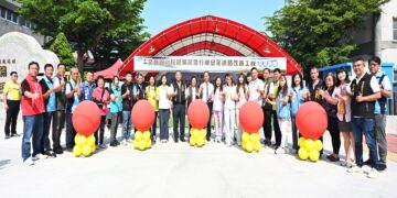 文開國小校園周邊道路改善工程啟用  打造安全友善通學環境