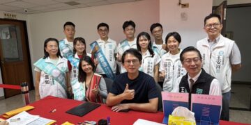 民眾黨黃國昌率隊參加彰化縣聯合登記 目標希望在彰化打出「全壘打」