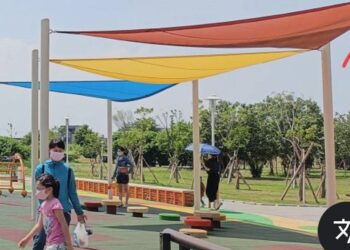 公園遊具遮陽 屏東市公所先行試辦兩處示範公園