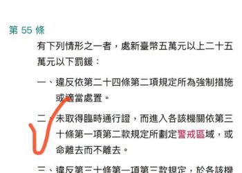 颱風期間，進入公告警戒區者，逕予舉發，嚴格執法！