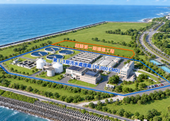 淡水水資源回收中心擴建動工 侯友宜稱處理量將達7萬噸