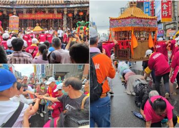 影音/蘭陽媽祖文化節遶境雨中行 信眾依然爭相鑽轎腳索取平安符