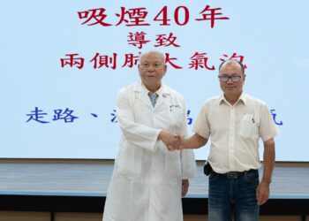 40年菸齡釀巨大肺氣泡一走就喘 吳明和教授施以胸腔鏡手術治療改善