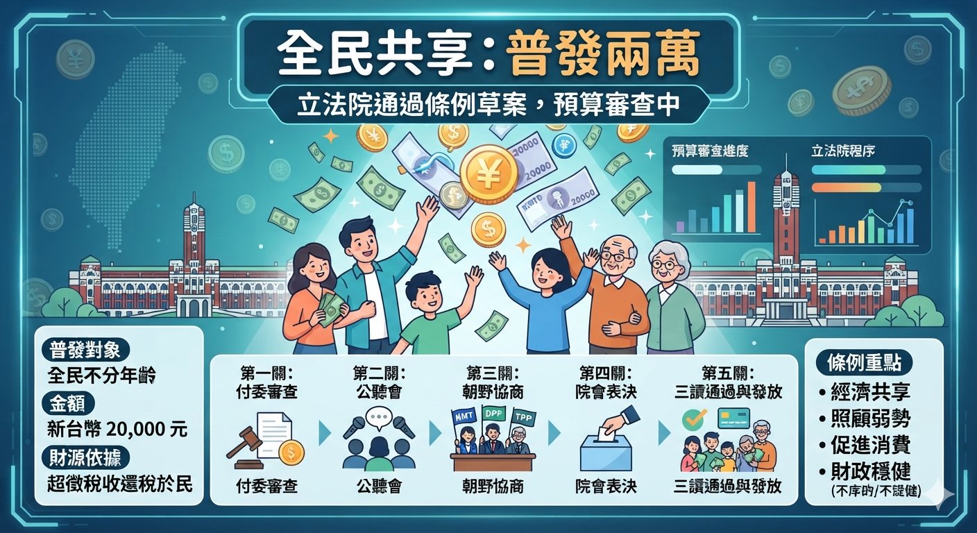 普發2萬特別條例獲朝野共識順利付委